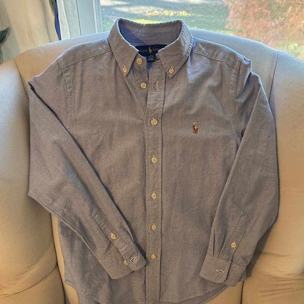 Ralph Lauren Light Blue Casual Button-Down Shirt